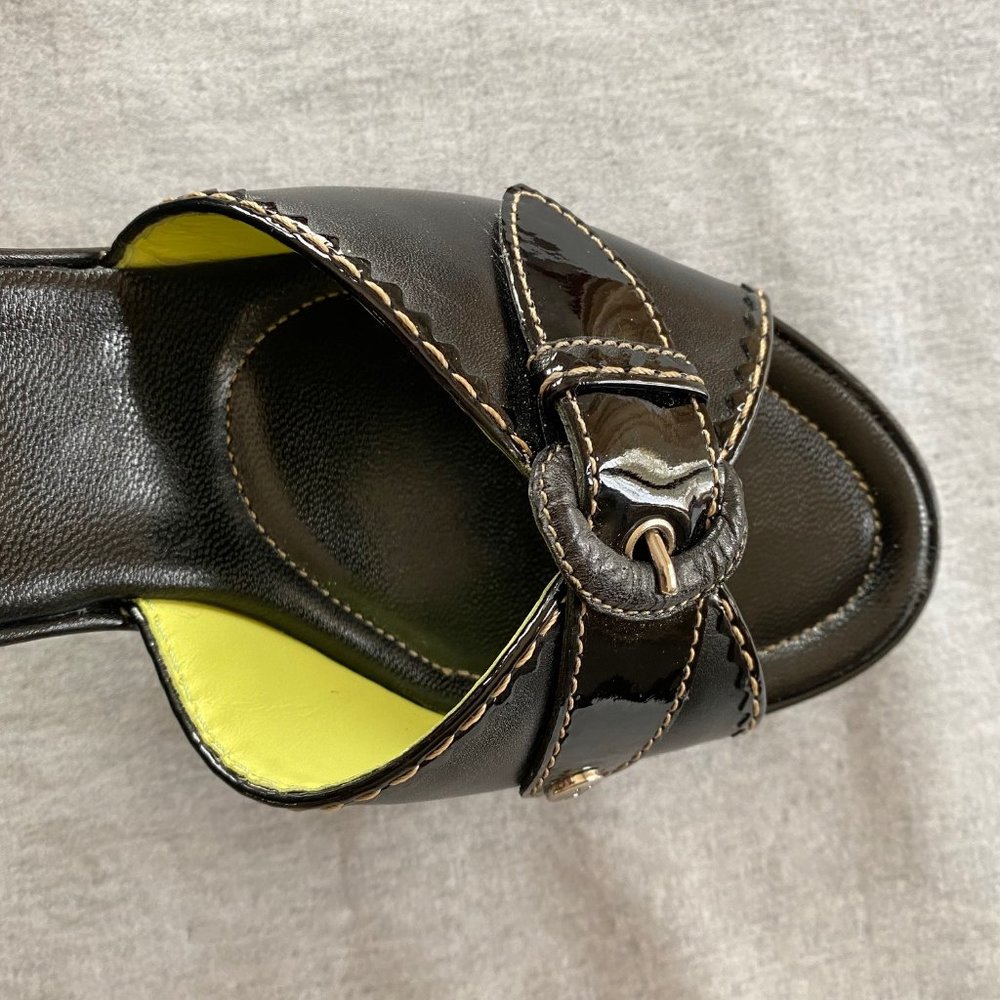 Cole Haan Black Leather Slide Sandals - Size 7.5 - Picture 6 of 6